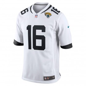 Maillot Jacksonville Jaguars Trevor Lawrence 16 Nike Blanc 2021 NFL Draft  - Homme